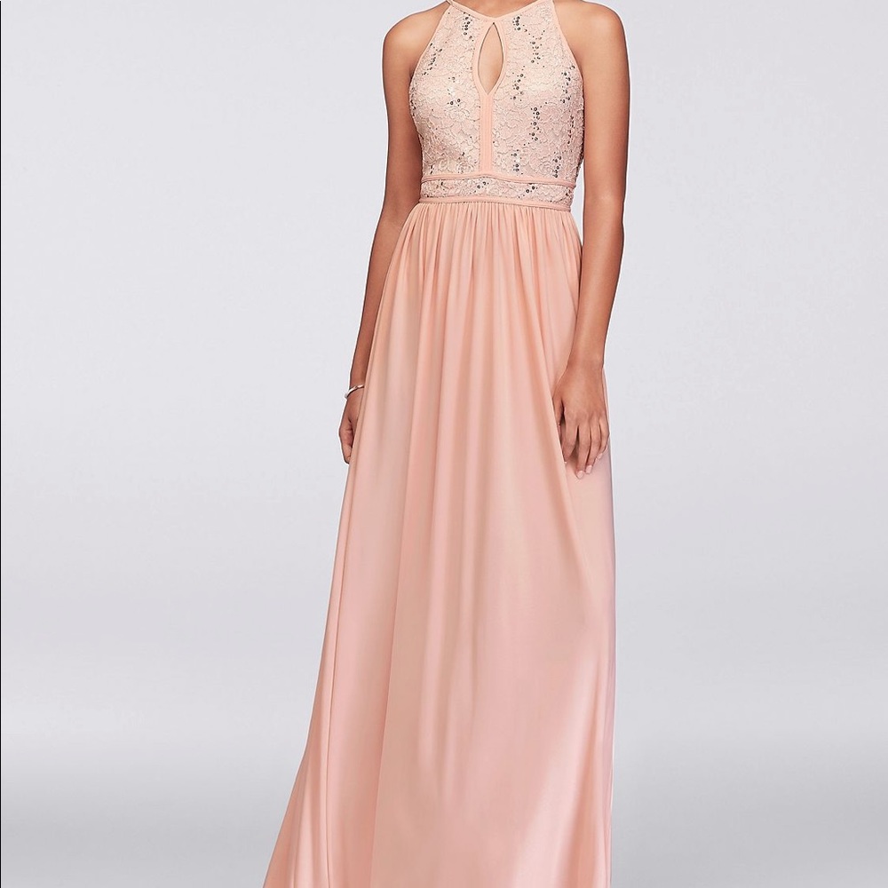 Bridesmaid floor length dress